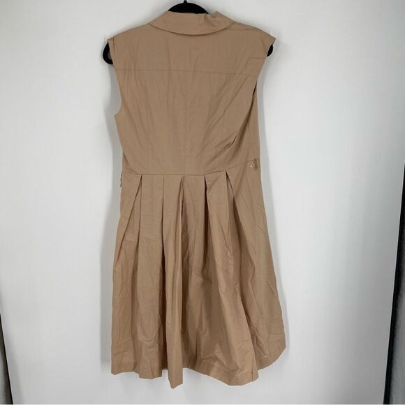 Tommy Hilfiger Women’s V Neck Sleeveless A Line Mini Dress Tan size 10 - Picture 3 of 3
